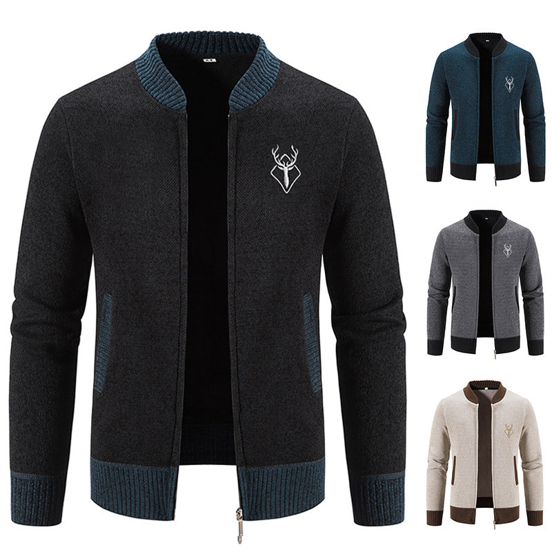 Herren modische Freizeitjacke mit strukturiertem Design und praktischen Taschen Echoarchiv