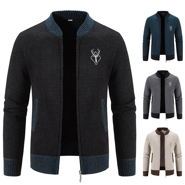 Herren modische Freizeitjacke mit strukturiertem Design und praktischen Taschen Echoarchiv