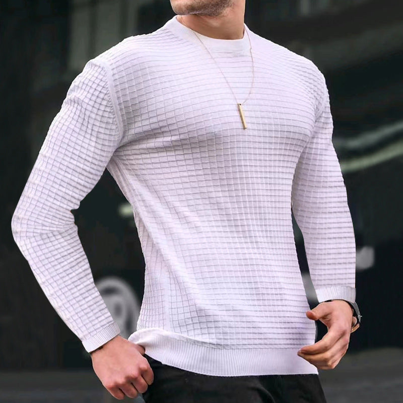 Herren strukturiertes Langarmshirt Echoarchiv