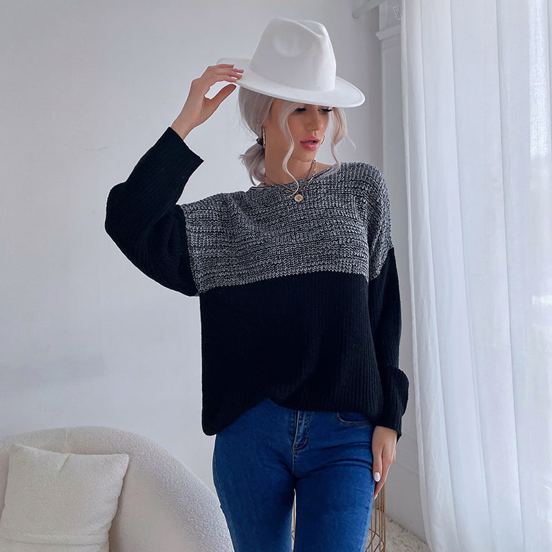 Damen Oversize Wollmix-Pullover mit Carmenausschnitt, Strukturstrick und lässiger Tunika-Silhouette Echoarchiv