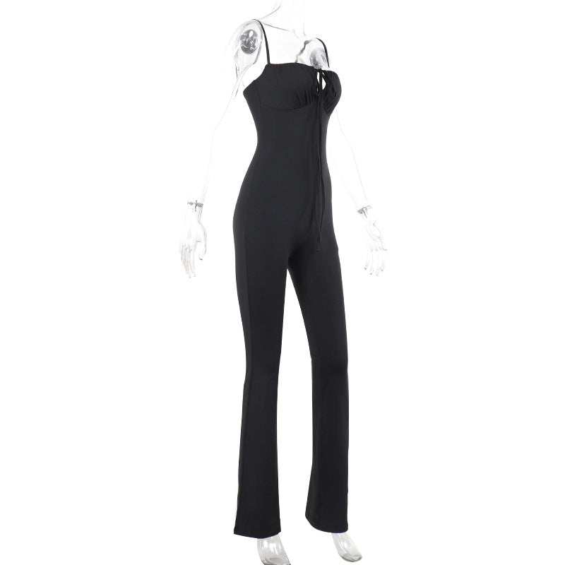 Damen Figurbetonter Jumpsuit mit raffinierter Schnürung Echo Archiv