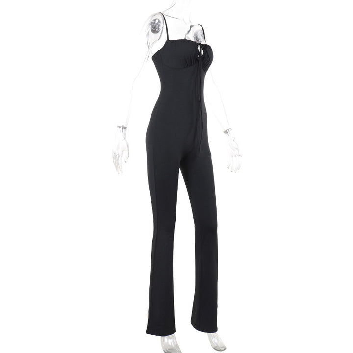 Damen Figurbetonter Jumpsuit mit raffinierter Schnürung Echo Archiv