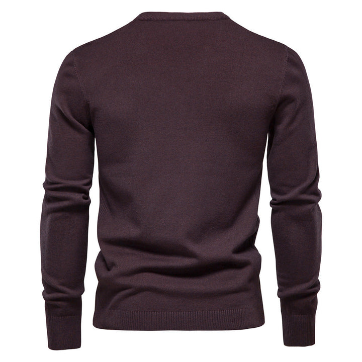 Herren Rundhals Pullover aus hochwertiger Baumwolle – Norvane