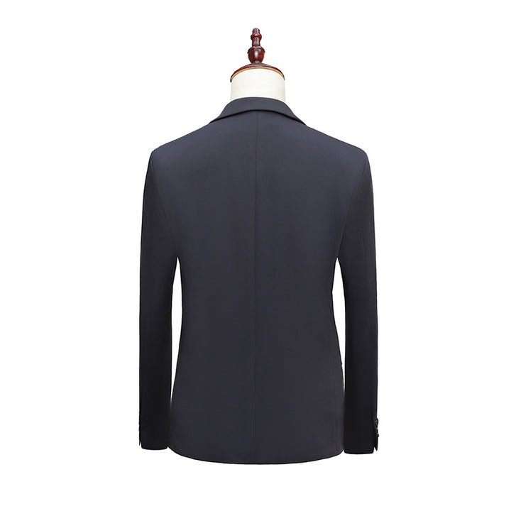 Herren Slim-Fit Dreiteiliger Business-Anzug mit Weste und schlanker Anzughose Echo Archiv