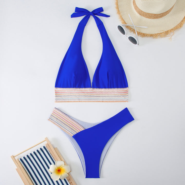 Damen Triangel-Bikini-Set mit modischem Wickelband Echo Archiv