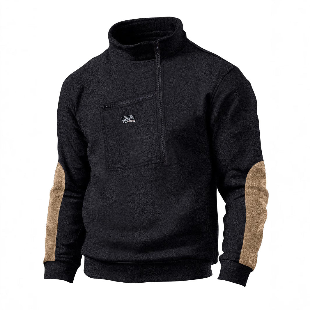 Herren Fleece-Pullover mit praktischem Reißverschluss Echoarchiv