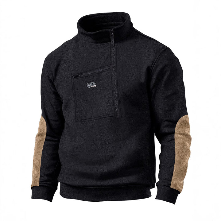 Herren Fleece-Pullover mit praktischem Reißverschluss Echoarchiv