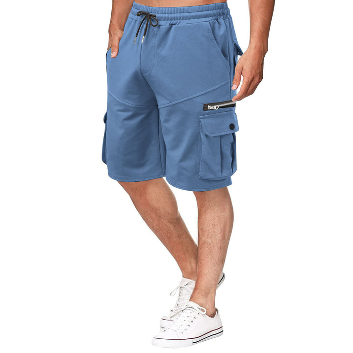 Herren funktionale Sport-Shorts mit vielseitigen Taschen und elastischem Bund Echoarchiv
