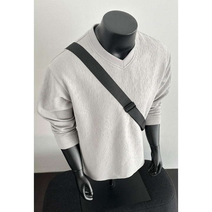 Damen Lässiger Strickpullover mit V-Ausschnitt Echo Archiv