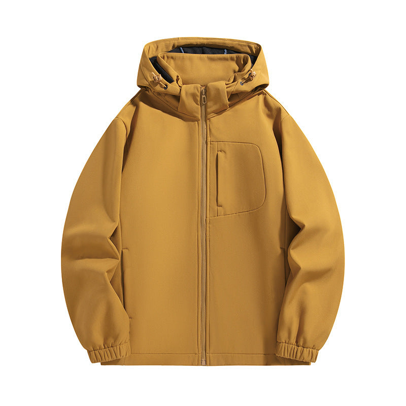 Herren Leichte Softshell‑Kapuzenjacke mit wasserabweisender Membran und Brusttasche Echo Archiv