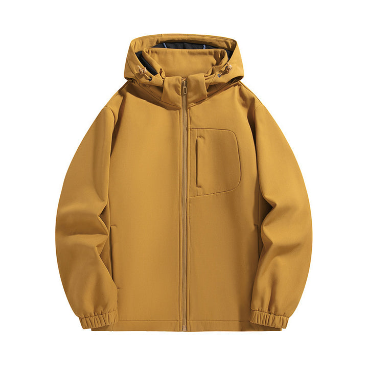Herren Leichte Softshell‑Kapuzenjacke mit wasserabweisender Membran und Brusttasche Echo Archiv