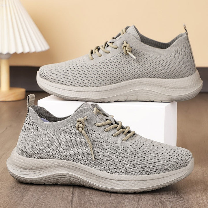 Damen nan atmungsaktiver Strick-Freizeitsneaker mit elastischem Sockeneinstieg, zehenverstärkter Kappe und reaktiver Memory-EVA-Komfortsohle Echo Archiv