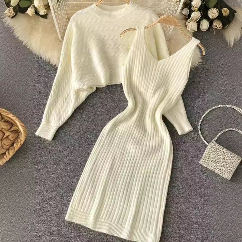 Damen Strickkleid- und Pullover-Set Echo Archiv