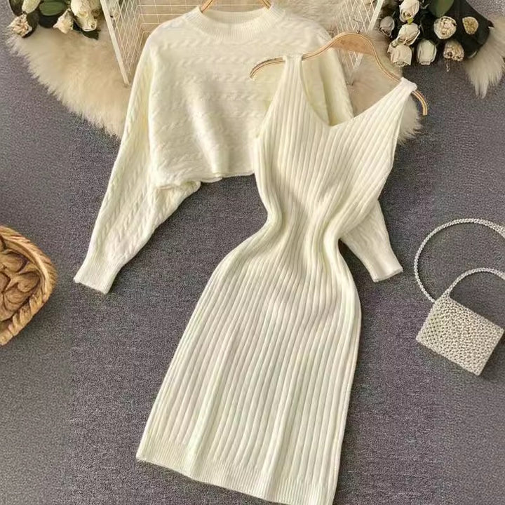 Damen Strickkleid- und Pullover-Set Echo Archiv