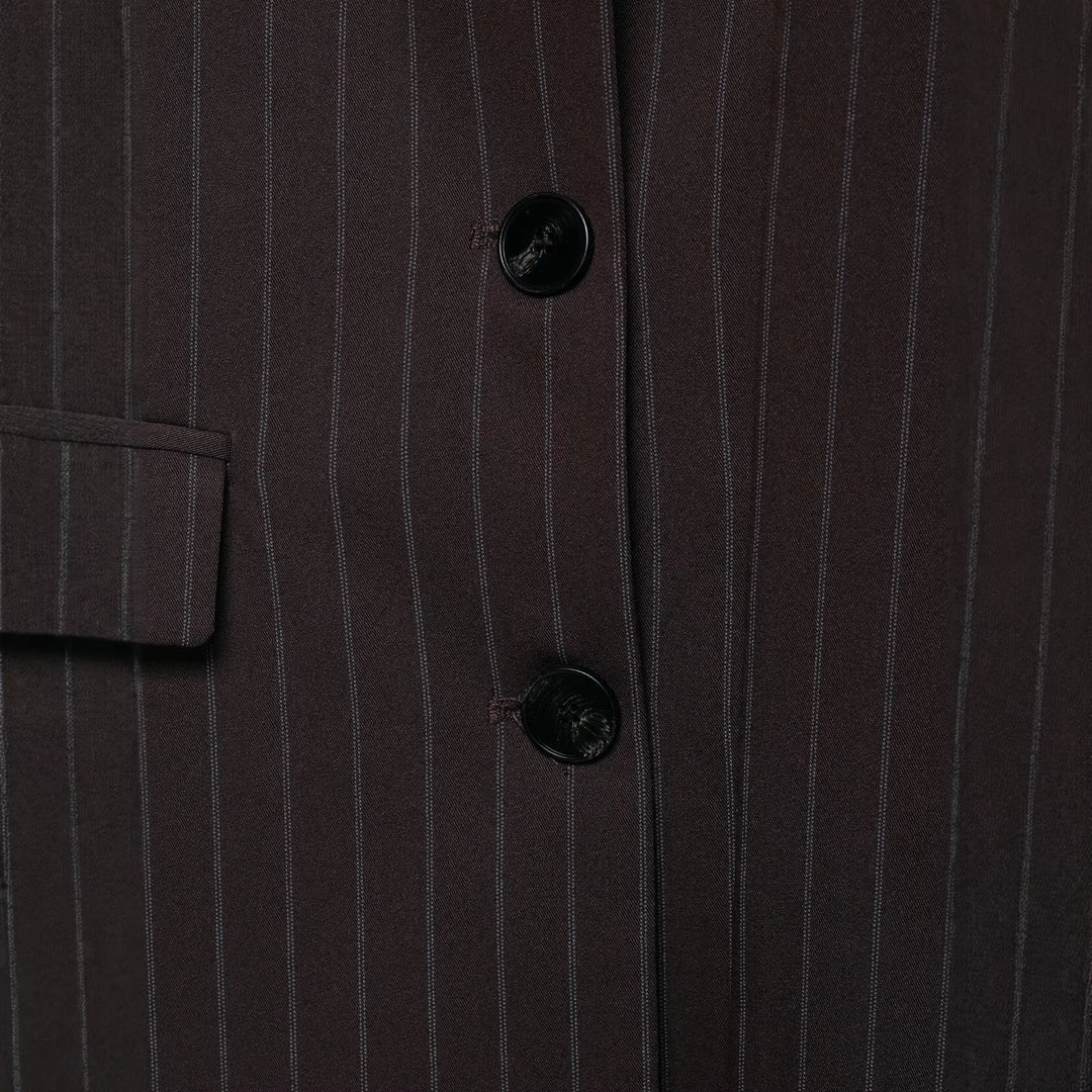 Damen Blazer mit übergroßem Schalkragen und langer Bindeschleife Echoarchiv