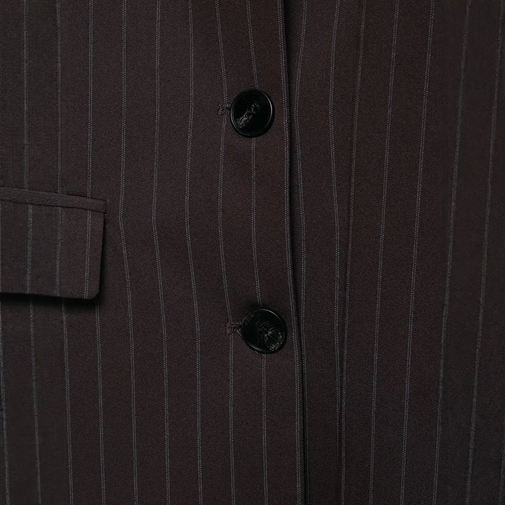 Damen Blazer mit übergroßem Schalkragen und langer Bindeschleife Echoarchiv
