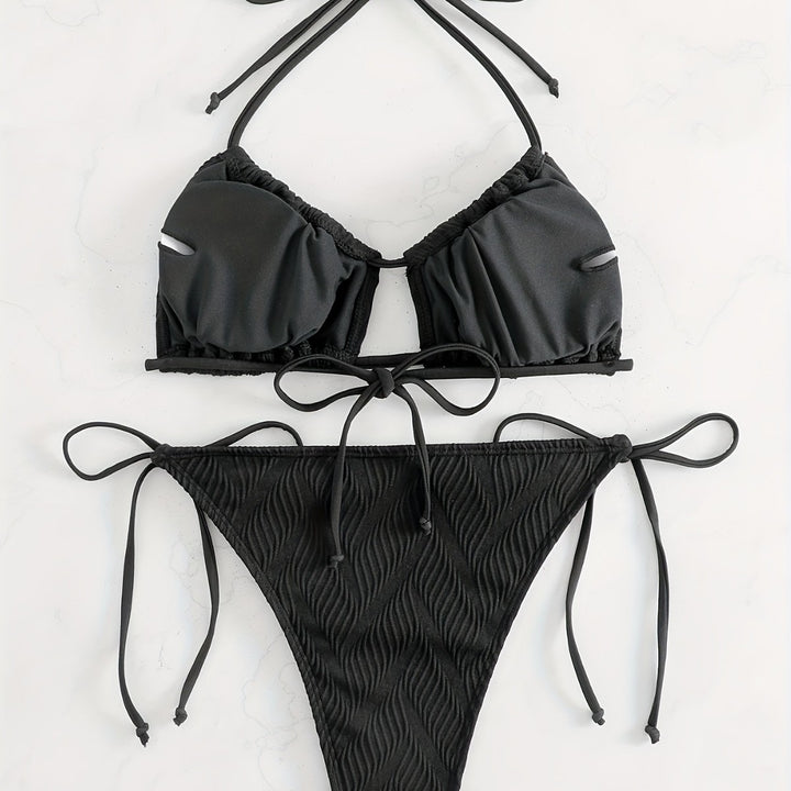 Damen Triangel-Bikini mit raffiniertem Rüschendesign Echo Archiv