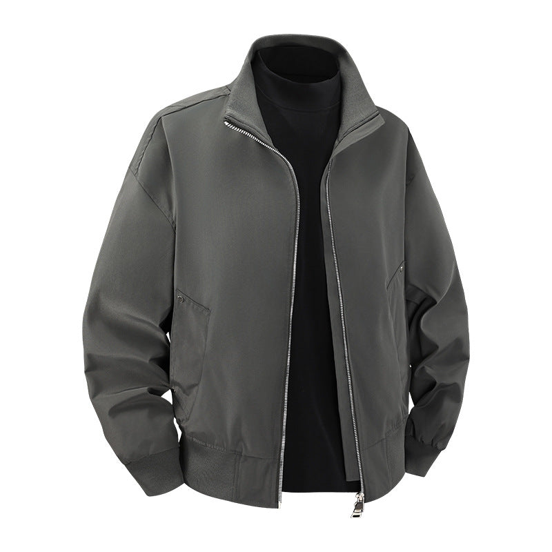 Herren Modische Übergangsjacke mit hohem Stehkragen Echo Archiv