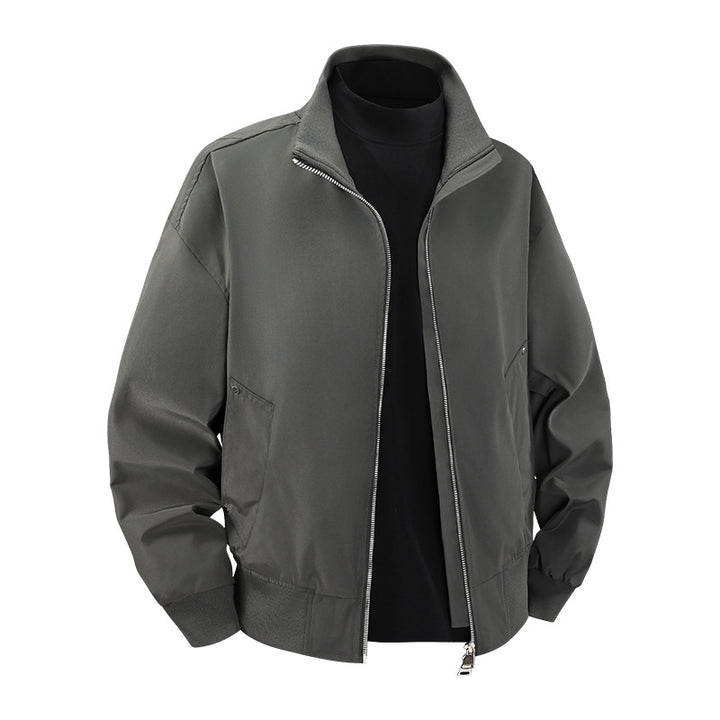 Herren Modische Übergangsjacke mit hohem Stehkragen Echo Archiv