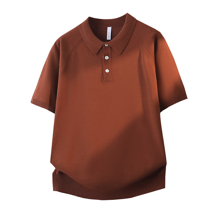 Damen Modisches Kurzarm-Polohemd mit strukturiertem Design Echo Archiv