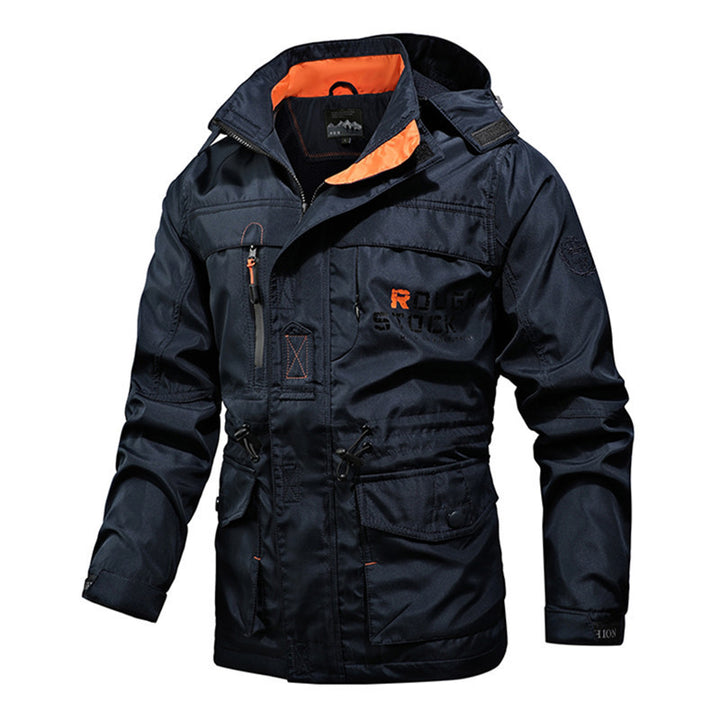 Herren wasserabweisender Fieldparka mit Mesh-Innenfutter, Multifunktionstaschen und Kordelzug Echo Archiv