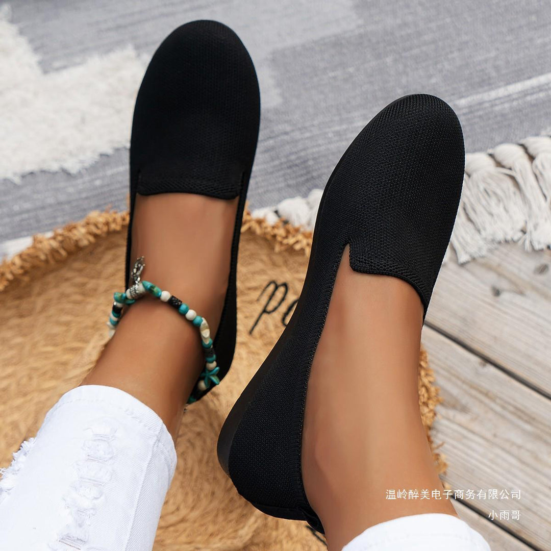 Damen Flexible Strick‑Loafer mit gepolstertem Komfortfußbett und rutschfester Laufsohle – Lioré