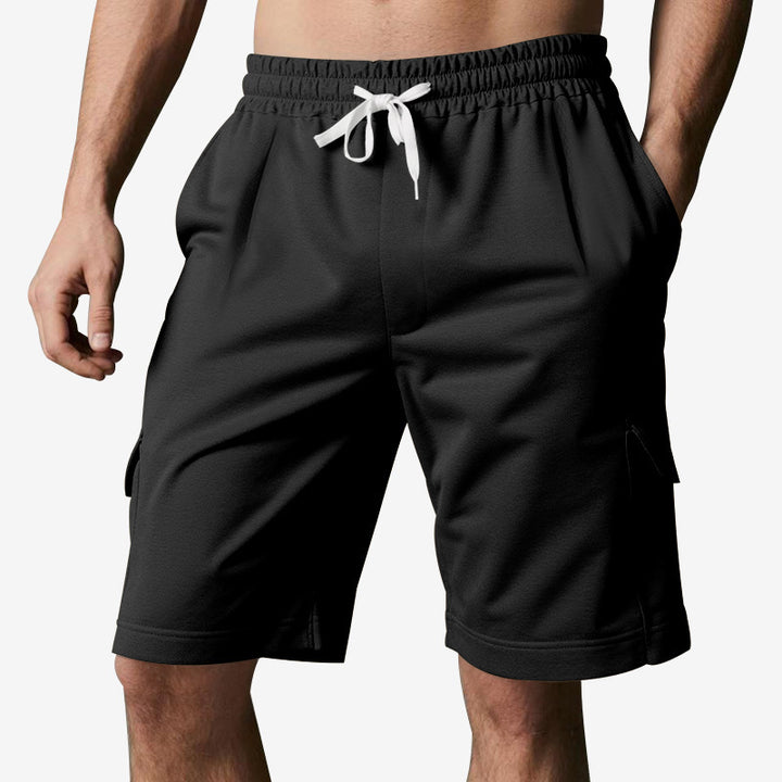 Herren sportliche Cargo-Shorts mit elastischem Bund und seitlichen Taschen Echoarchiv