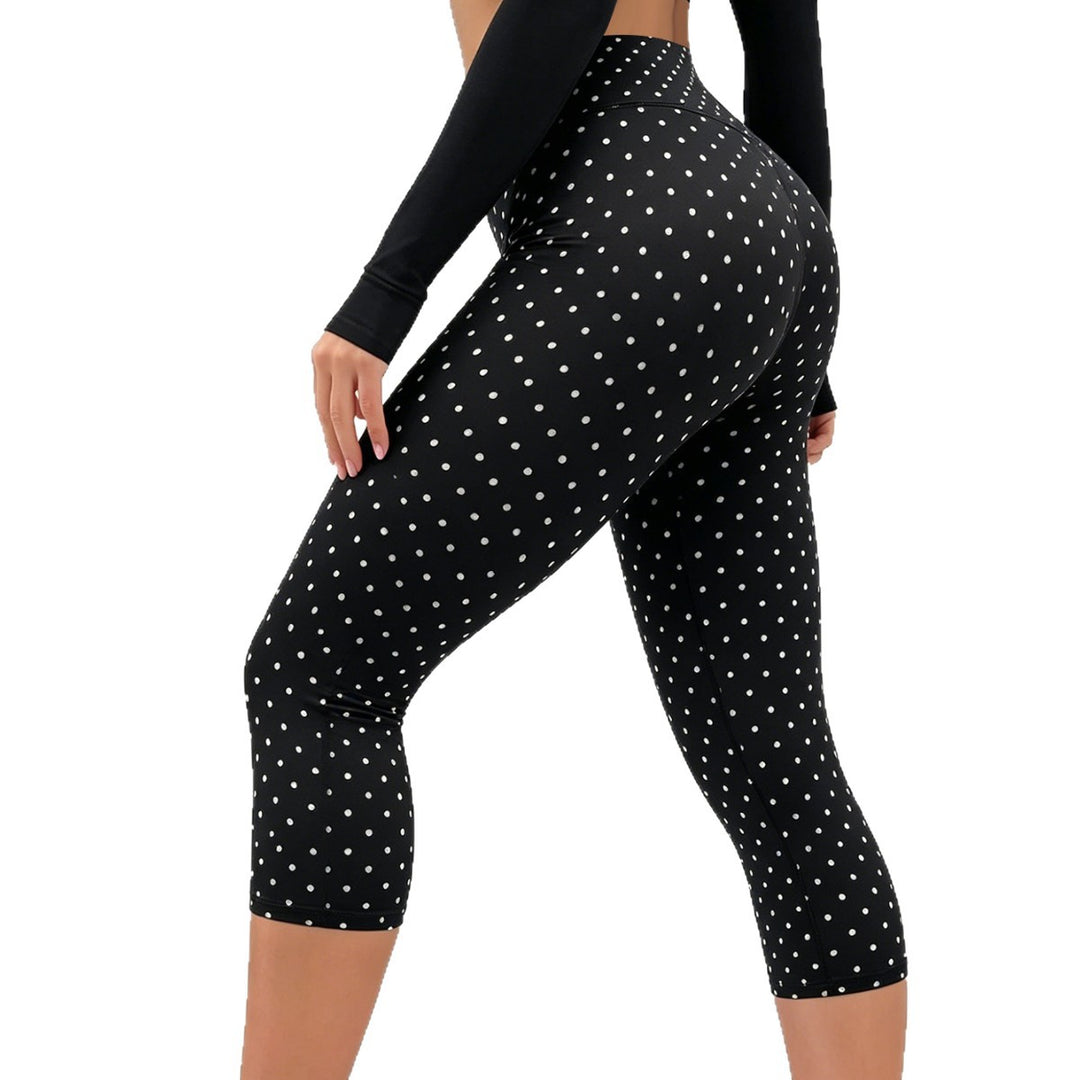 Damen Sportliche 3/4-Leggings mit Y-förmigen Nähten und Anti-Cellulite-Effekt Echo Archiv
