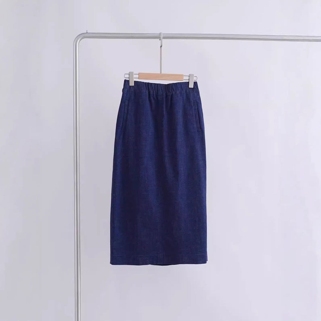 Damen Elegant geschnittener Midirock Echoarchiv