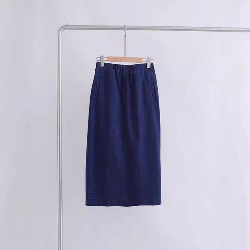 Damen Elegant geschnittener Midirock Echoarchiv