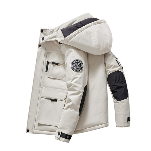 Herren Isolierter Field-Parka mit Kapuze, Mehrfach-Utility-Taschen und winddichter Shell Echo Archiv