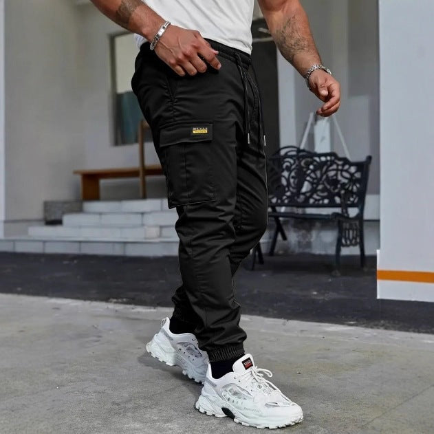 Herren Tapered Cargo-Jogginghose mit elastischem Tunnelzug, Bündchen & Multifunktions‑Taschen Echo Archiv