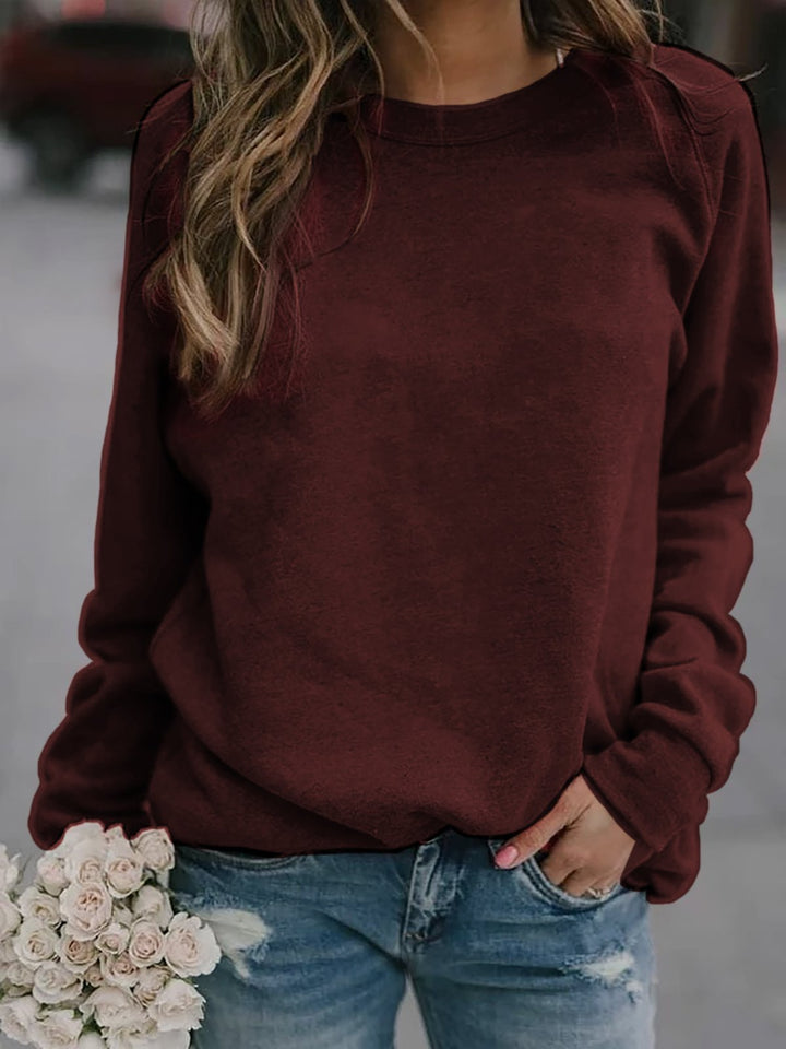 Damen Freizeit Oversized Sweatshirt mit Rundhalsausschnitt und Raglanärmeln Echoarchiv