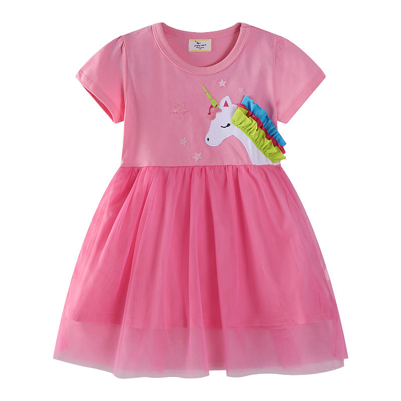 Mädchen Tüllkleid mit Einhornapplikation Echo Archiv
