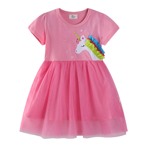 Mädchen Tüllkleid mit Einhornapplikation Echo Archiv