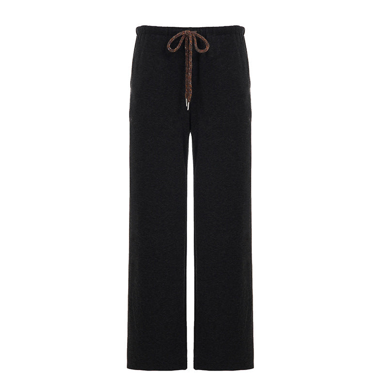 Damen nan weite Highwaist-Loungehose mit Kordelzug und fließendem Palazzoschnitt Echo Archiv