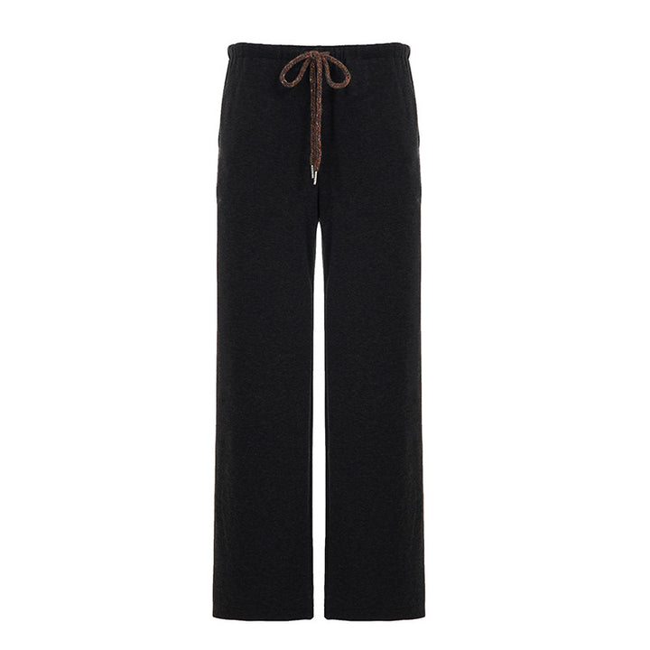 Damen nan weite Highwaist-Loungehose mit Kordelzug und fließendem Palazzoschnitt Echo Archiv