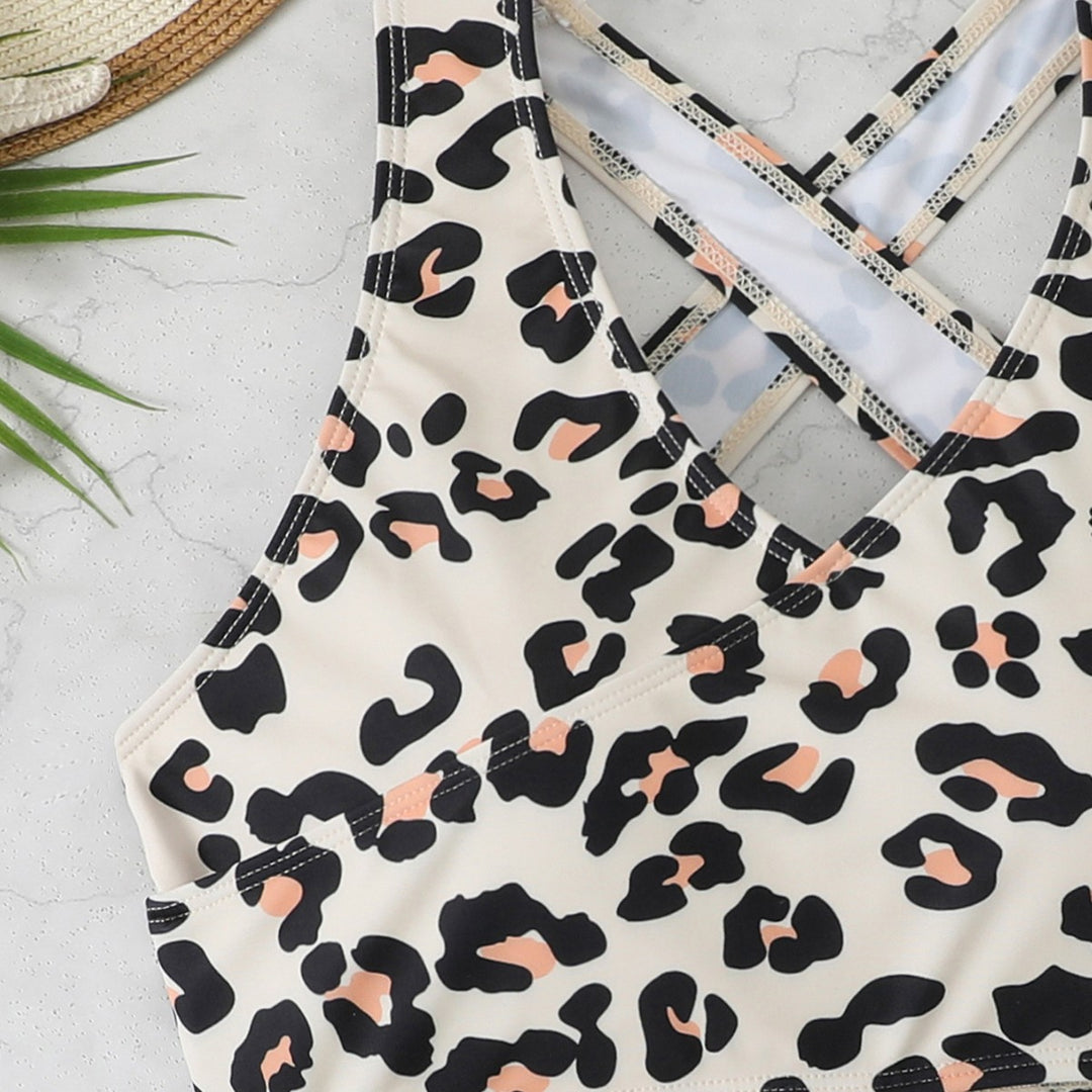 Damen Sportlicher Bikini-Set mit modischem Leo-Design Echo Archiv
