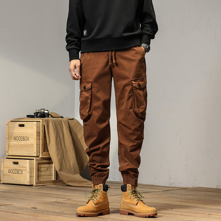Herren Cargo-Jogginghose im Utility‑Stil mit Tunnelzug, großen Klappentaschen und elastischen Bündchen Echo Archiv