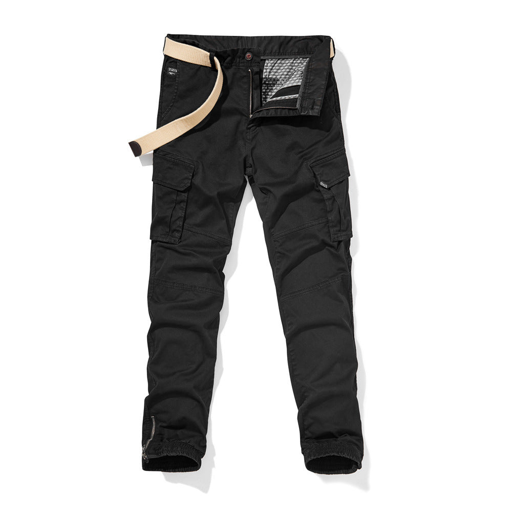 Herren strapazierfähige Cargo-Hose mit verstellbarem Bund und seitlichen Taschen Echoarchiv