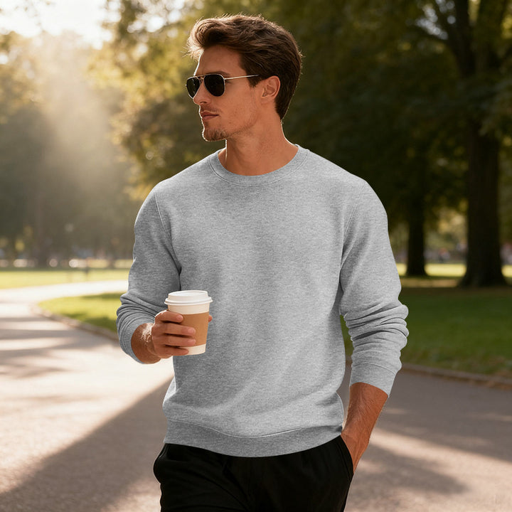 Herren Sportlicher Rundhalspullover Echoarchiv