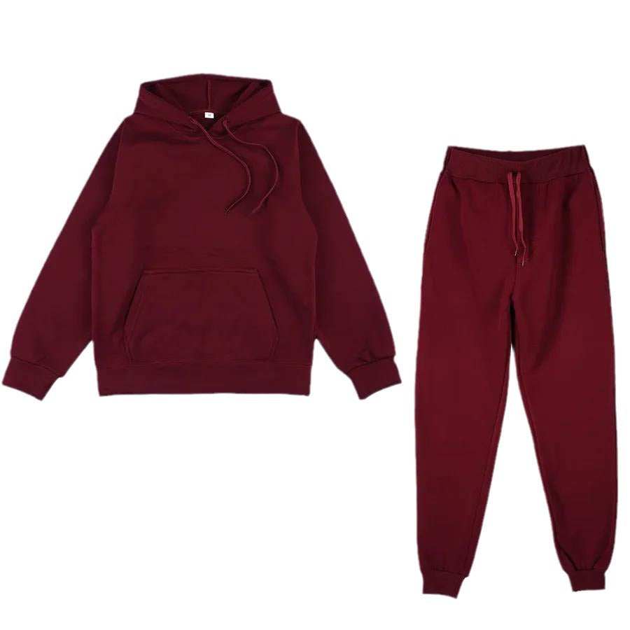 Unisex weiches Lounge-Set mit Oversize-Hoodie, taillenhoher Jogginghose und geripptem Knöchelabschluss Echo Archiv