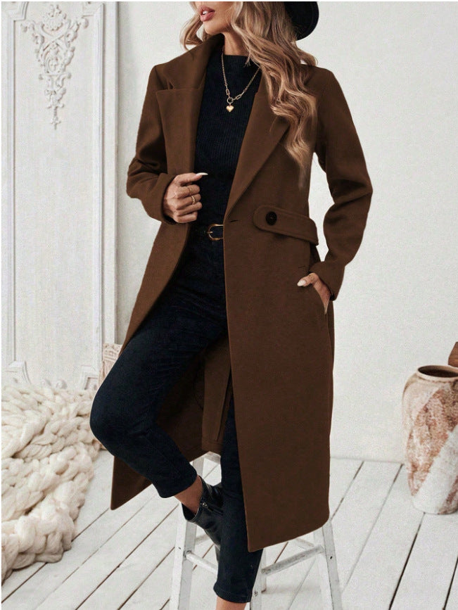Damen Eleganter und moderner Langmantel