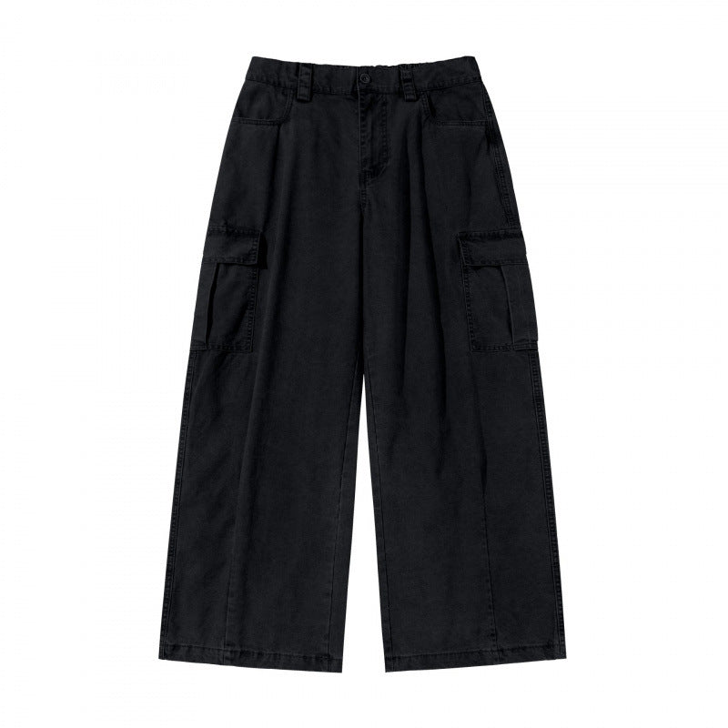 Damen Weite Cargo-Culotte-Hose aus Baumwollmix mit großen aufgesetzten Pattentaschen Echo Archiv