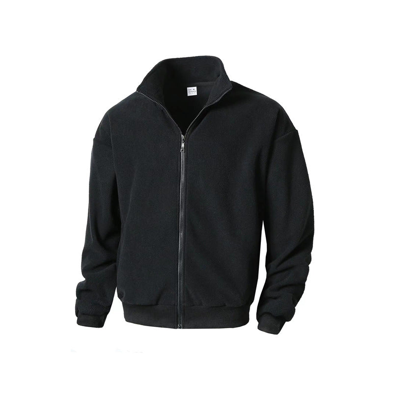 Herren Fleecejacke mit hohem Kragen und praktischem Reißverschluss Echoarchiv