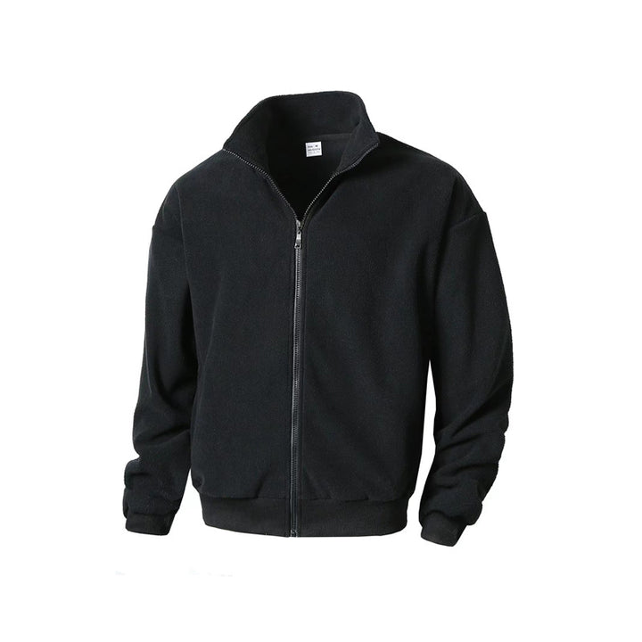Herren Fleecejacke mit hohem Kragen und praktischem Reißverschluss Echoarchiv
