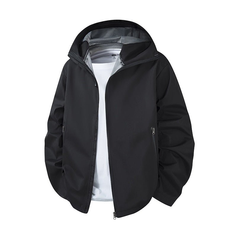 Herren Leichte wasserdichte Kapuzen-Softshelljacke mit atmungsaktiver Membran Echoarchiv