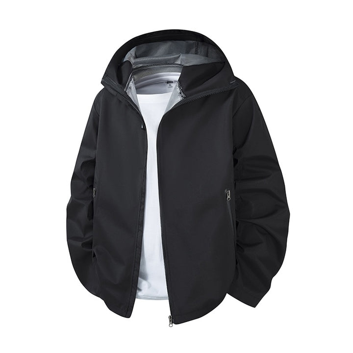 Herren Leichte wasserdichte Kapuzen-Softshelljacke mit atmungsaktiver Membran Echoarchiv
