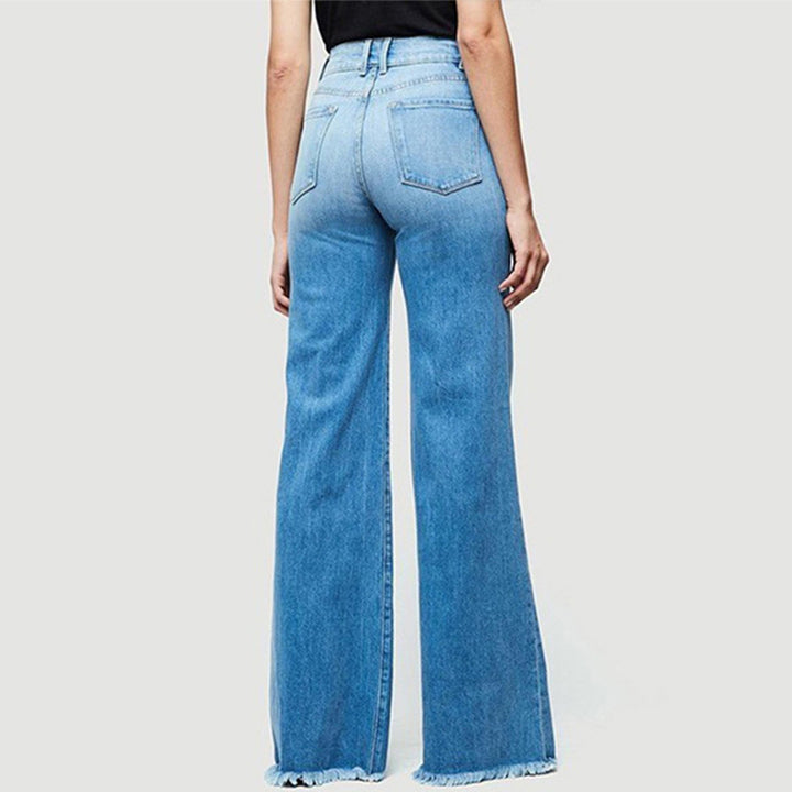 Damen Hoch geschnittene Schlagjeans im Vintage-Look Echo Archiv