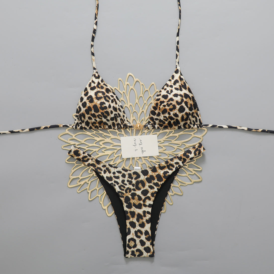 Damen Modischer Triangel-Bikini mit verspieltem Schmuckelement – Maréssa